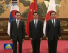 후진타오, 한국 대통령과 일본 총리 회견
