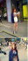 박은지, 명동 촬영 사진 공개 "8등신 몸매에 입이 쩍!"